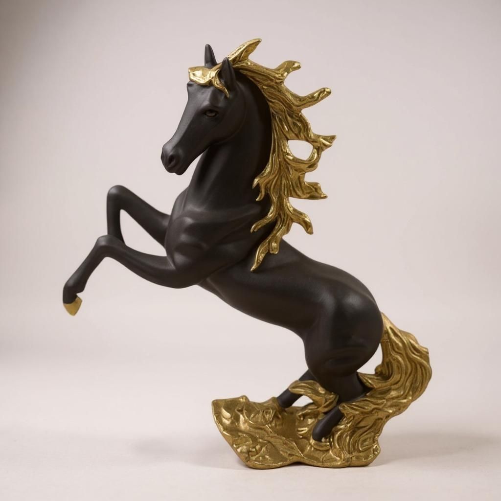 Black Horse Statue