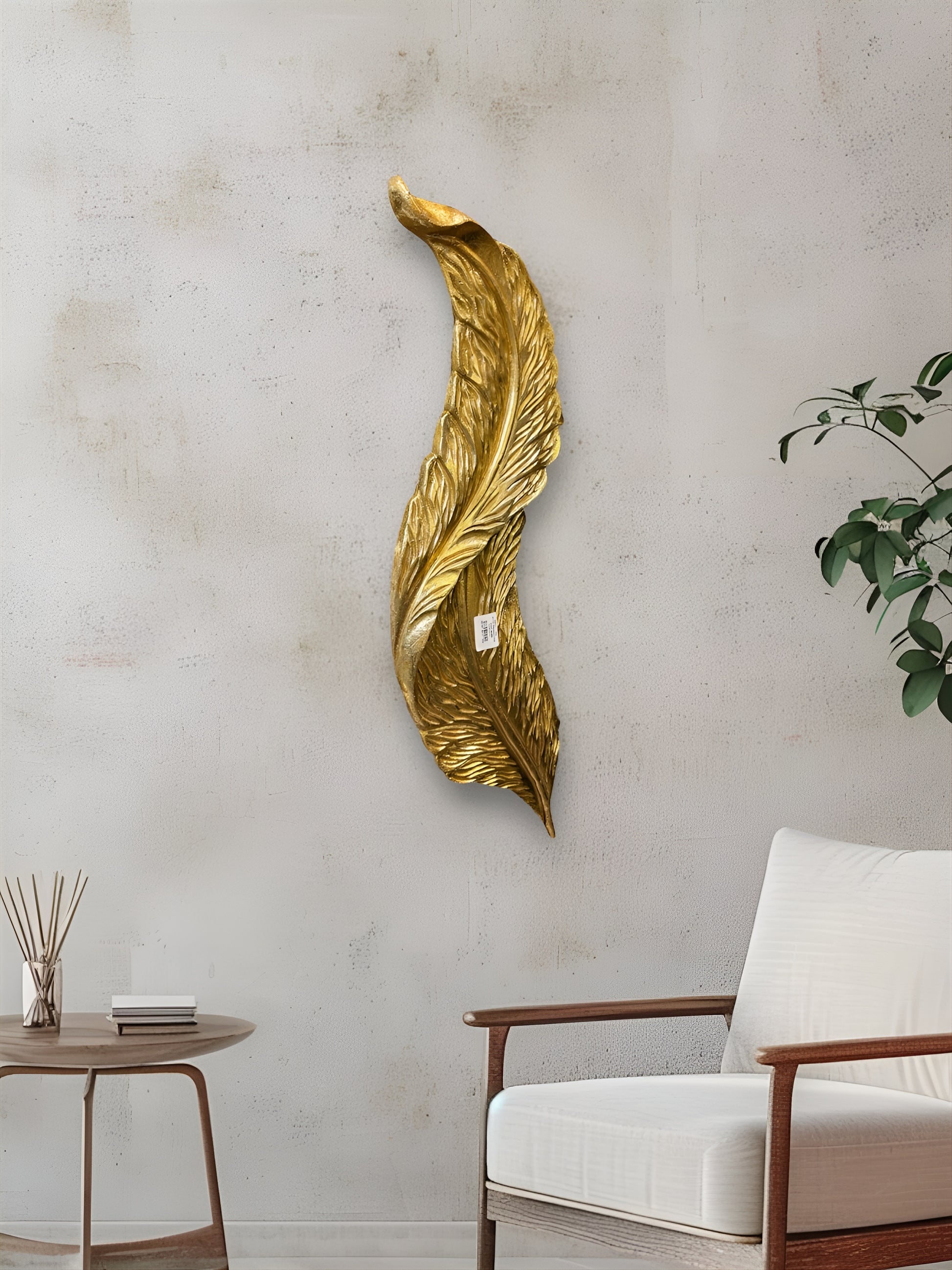 Golden Leaf Wall Art