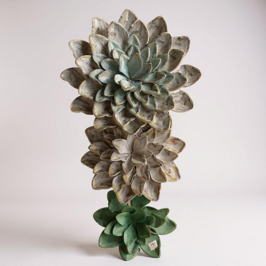 Vintage Petal Sculptures