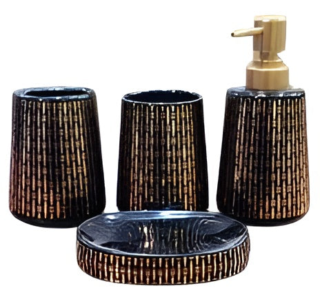 Black Bathroom Set
